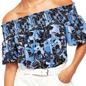 Free People Technicolor Bubble Top
Off Shoulder Oversized XS